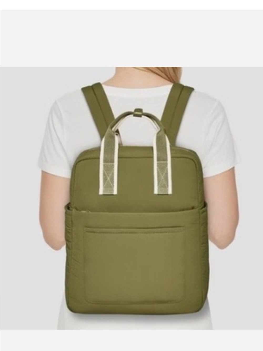 Universal Thread NWT Olive Green Canvas Backpack Tote